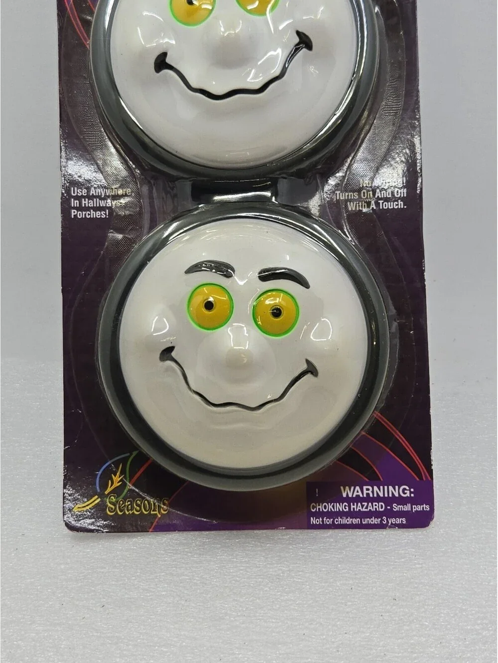 New NIP Vintage Kmart Halloween Spooky Ghost Touch Lights NOS